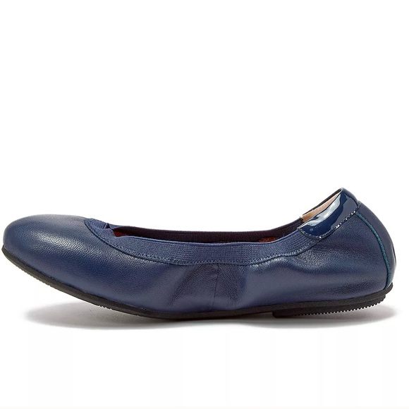 Lands end leather Flats shoes comfort slip blue - Picture 8 of 10